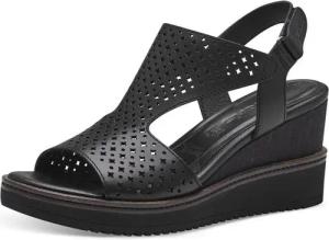 Tamaris Keilsandalette, Sommerschuh, Sandale mit modischer Perforation
