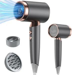 walkbee Haartrockner Ionic-Haartrockner, Leistungsstark Föhn Ionen Dry & Style Hairdryer, 2400,00 W, Schnell Trocknend,Geräuscharm,2 Geschwindigkeit/3 Temperaturstufen, für Frauen Lockiges Haar, Zuhause, Salon, Reisen