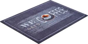 Grund Fußmatte "Coffee", rechteckig, 8 mm Höhe, Schmutzfangmatte, mit Spruch, In- und Outdoor geeignet, waschbar, den