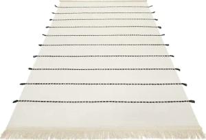 Esprit Wollteppich "Lina ESP-2205", rechteckig, 5 mm Höhe, Naturfaserteppich mit Fransen, modernes Design, Wohnzimmer