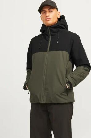 Jack & Jones Outdoorjacke "JCOAIDEN TRANSITIONAL JACKET SN", mit Kapuze