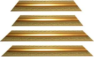 Bilderrahmen Neumann Bilderrahmen Barockrahmen gold fein verziert 837 ORO, Goldener Rahmen barocker Stil, für 1 Bilder