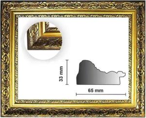 Bilderrahmen Neumann Einzelrahmen Barockrahmen gold fein verziert 840 ORO, Bilderrahmen barock gold