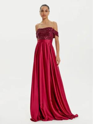 Rinascimento Abendkleid CFC0120520003 Dunkelrot Regular Fit