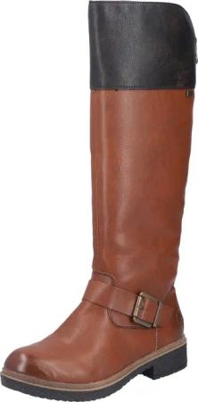 Rieker Winterstiefel, Langschaftstiefel, TEX-Membran, Blockabsatz, Innenreißverschluss