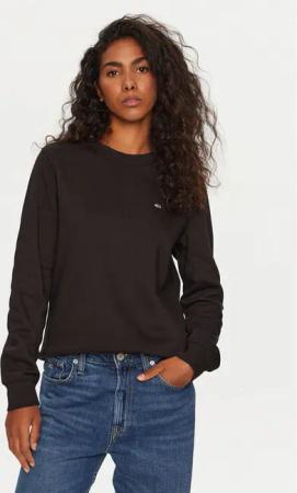 Tommy Jeans Sweatshirt DW0DW19959 Schwarz Regular Fit
