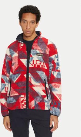 Napapijri Fleecejacke T-Argient NP0A4HZJ Rot Regular Fit