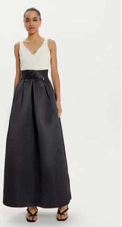 Rinascimento Abendkleid CFC0121816003 Schwarz Regular Fit