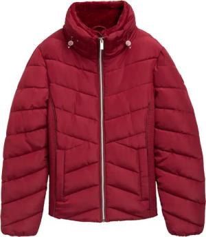 TOM TAILOR Damen Wasserabweisende Pufferjacke, rot, Uni, Gr. XXXL
