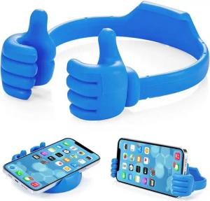 Traumheim Daumen Handy Ständer,Universal Flexible Silikon Handyhalterung,Blau Handy-Halterung, (1-tlg)