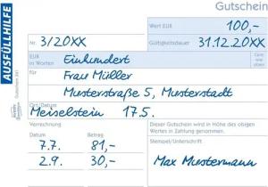 Avery Zweckform Formularblock Formularbuch Gutschein A6 quer fälschungssicher 2x50 Blatt mit Ausfüll