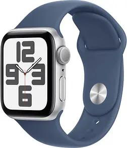 Apple Watch SE 40 mm Aluminium (GPS) Sportarmband S/M denim, silber