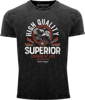 Neverless Print-Shirt Neverless® Herren T-Shirt Vintage Shirt Printshirt Superior Legends mit Print