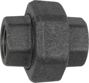 Riegler Verschraubung 330, flachdicht., Rp 1 1/4, Rp 1 1/4,Temperg. schw.