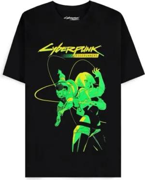 Cyberpunk - Gaming T-Shirt - Edgerunners - David and Lucy - S bis XXL - für Männer - Größe S - schwarz