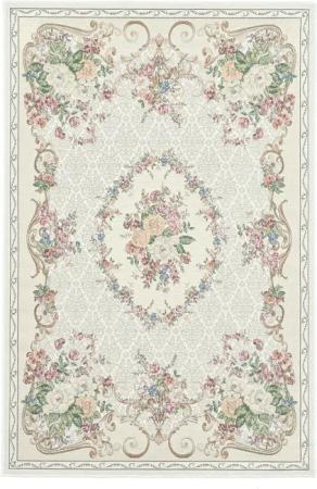 THEKO Teppich "Flomi Floral", rechteckig, 3 mm Höhe, gewebt, Blumen Design, ideal im Wohnzimmer & Schlafzimmer