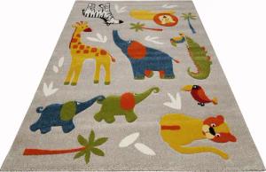 SMART KIDS Kinderteppich "Benny & Friends", rechteckig, 10 mm Höhe, Moderner Spielteppich, strapazierfähig, pflegeleicht, Konturenschnitt