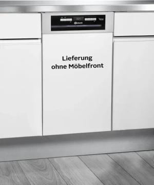 BAUKNECHT teilintegrierbarer Geschirrspüler "BSBO 3O23 PF X (2)", 10 Maßgedecke