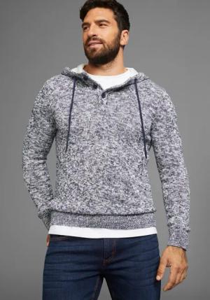 H.I.S Kapuzenpullover "Bis Größe 5 XL", mit Knopfleiste - NEUE KOLLEKTION