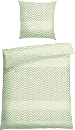Schiesser Bettwäsche "Maribel aus weicher Baumwolle mit interpretiertem Fischgrätmuster", (2 tlg.), MADE IN GREEN by OEKO-TEX-zertifiziert