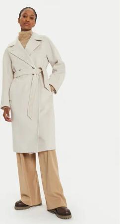 Weekend Max Mara Wollmantel Resina 2425016092 Écru Regular Fit