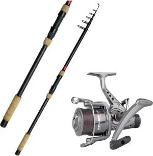 DAM Fishing Spinnrute, DAM Karpfenrute & Spro Karpfenrolle & Schnur Karpfen komplett Combo Angelset Angelcombo
