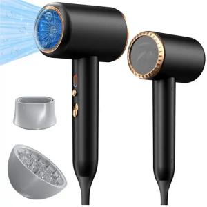 walkbee Haartrockner Ionic-Haartrockner, Leistungsstark Föhn Ionen Dry & Style Hairdryer, 2400,00 W, Schnelltrocknen,2 Geschwindigkeit/3 Temperaturstufen + Abkühlstufe, für Frauen Lockiges Haar, Zuhause, Salon, Reisen