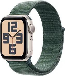 Apple Watch SE 40 mm Aluminium (GPS) Sport Loop grün, polarstern