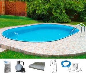 my POOL BWT Ovalpool "PREMIUM", (Komplett-Set, 6 tlg.), Höhe 135 cm, in verschiedenen Größen