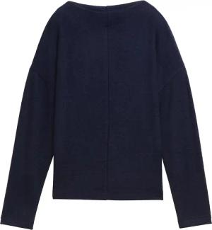 TOM TAILOR Damen Sweatshirt mit Struktur, blau, Uni, Gr. XXXL