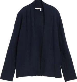 TOM TAILOR Damen Cardigan mit LENZING™ ECOVERO™, blau, Uni, Gr. S