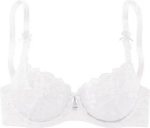 LASCANA Bügel-BH mit transparenter Stickerei-Spitze, Dessous