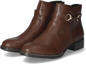 Rieker Stiefeletten für Damen - Gr. 39 - braun - Synthetik