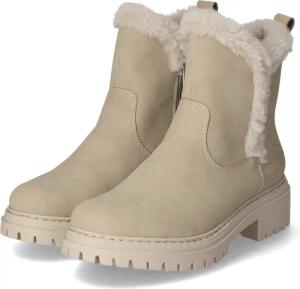 Rieker Stiefeletten für Damen - Gr. 42 - beige - Synthetik