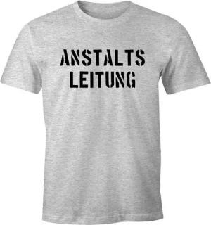 MoonWorks Print-Shirt Anstaltsleitung Herren T-Shirt Fun-Shirt mit Print