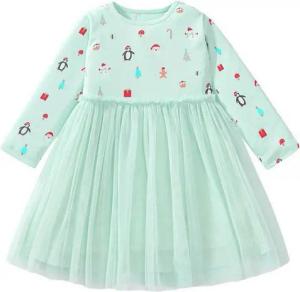 suebidou Midikleid Wunderschönes Weihnachtskleid Tüllkleid mint grün für Mädchen nachhaltig, kreativ