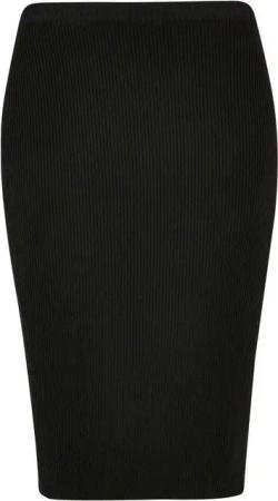 URBAN CLASSICS Sommerrock Urban Classics Damen Ladies Rib Knit Midi Skirt (1-tlg)