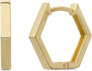 Suzan Gold Paar Creolen Edgy Creolen, Gelbgold 375