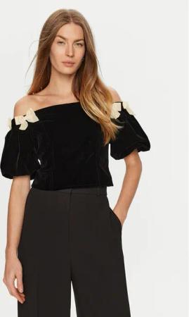 Eleh Bluse E00201 Schwarz Regular Fit