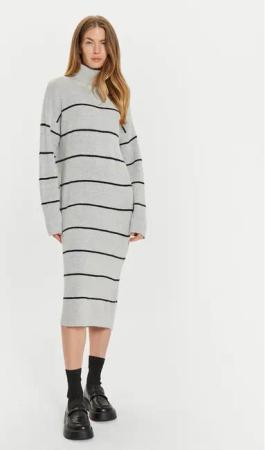 Brave Soul Strickkleid LKD-510DOUGA Grau Regular Fit