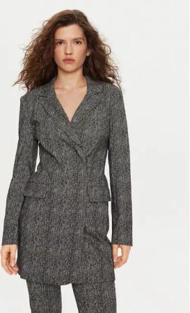 STAUD Strickkleid Greenwich R24F7105HS Grau Slim Fit