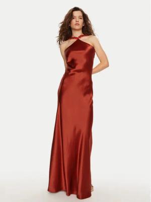 STAUD Abendkleid Cadence R24P2214SA Rot Slim Fit