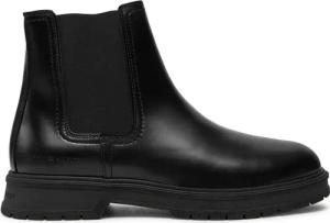 Tommy Hilfiger Klassische Stiefeletten Hilfiger Abrasiv Warm Lth Chels FM0FM05176 Schwarz