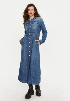 Tommy Jeans Jeanskleid DW0DW19738 Blau Regular Fit