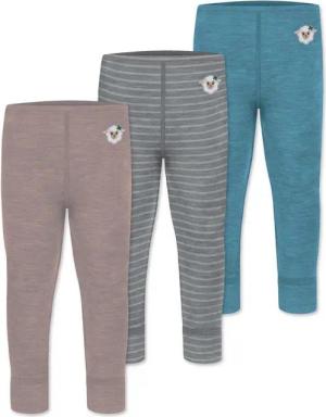 normani Slip 3er Pack Baby Merino Hose Unterhose „Tihoi" lange Unterhose Babyhose Leggings Thermounterhose aus Merinowolle