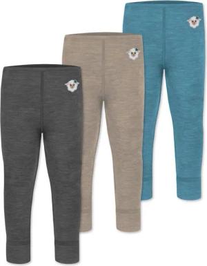normani Slip 3er Pack Baby Merino Hose Unterhose „Tihoi" lange Unterhose Babyhose Leggings Thermounterhose aus Merinowolle