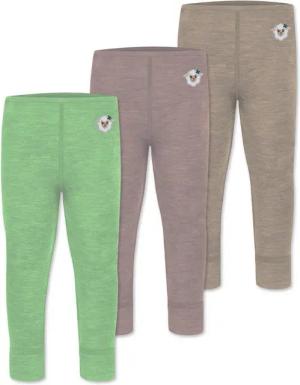 normani Slip 3er Pack Baby Merino Hose Unterhose „Tihoi" lange Unterhose Babyhose Leggings Thermounterhose aus Merinowolle
