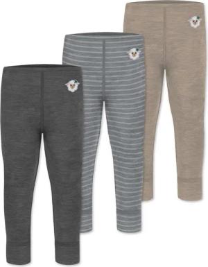 normani Slip 3er Pack Baby Merino Hose Unterhose „Tihoi" lange Unterhose Babyhose Leggings Thermounterhose aus Merinowolle