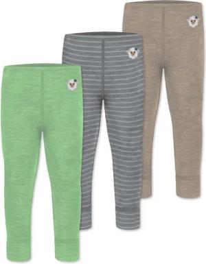 normani Slip 3er Pack Baby Merino Hose Unterhose „Tihoi" lange Unterhose Babyhose Leggings Thermounterhose aus Merinowolle