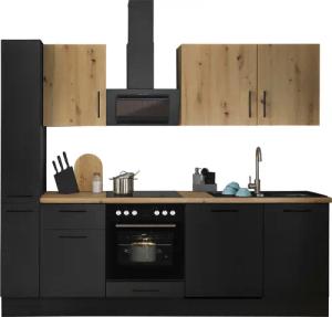 BASIC by Balculina Küchenzeile "Turin", Breite 250 cm, wahlweise mit E-Geräten